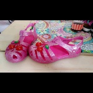 Girls glitter crocs